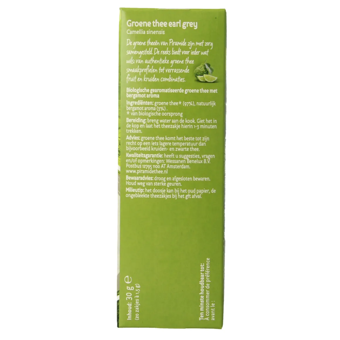 Piramide Groene thee & earl grey eko bio