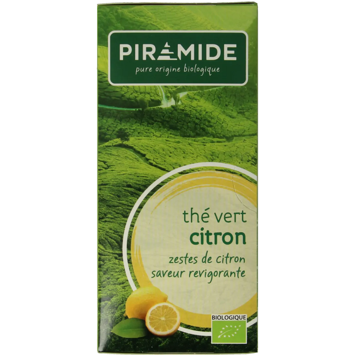 Piramide Groene thee met citroen bio