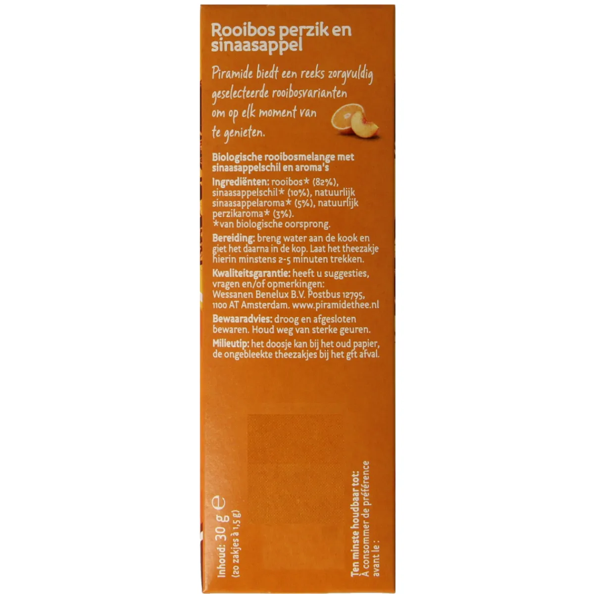 Discount Piramide Rooibos perzik sinaasappel thee bio