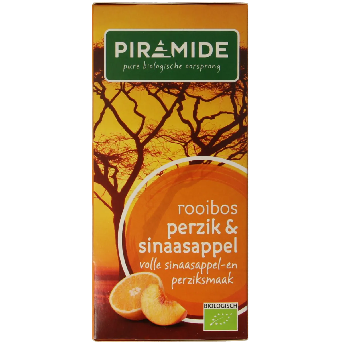 Discount Piramide Rooibos perzik sinaasappel thee bio