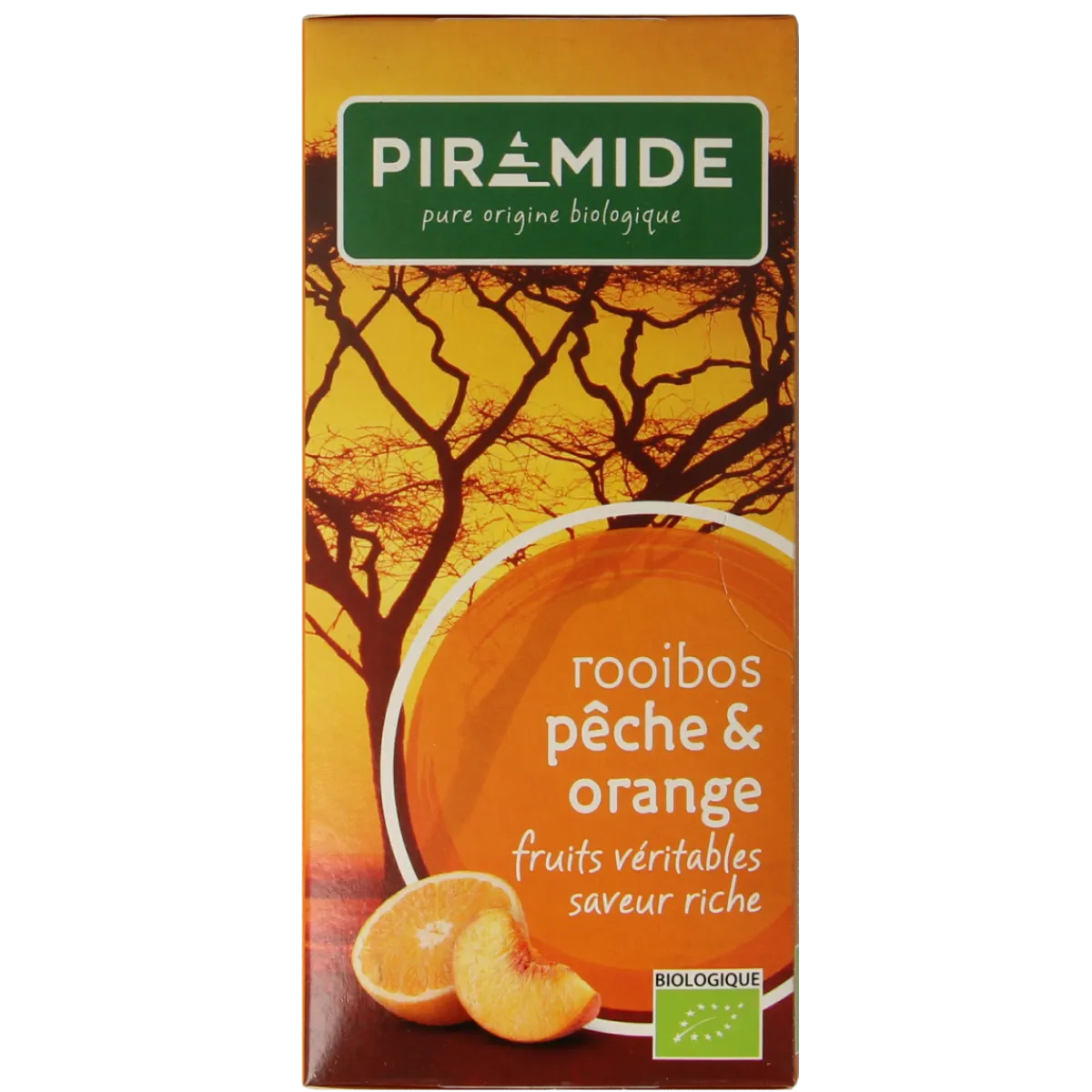 Discount Piramide Rooibos perzik sinaasappel thee bio