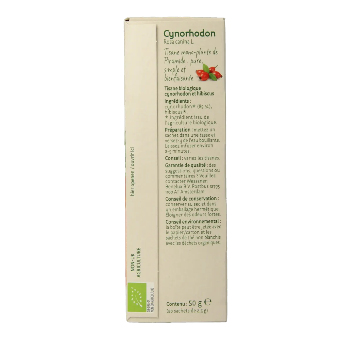 Piramide Rozenbottel thee eko bio