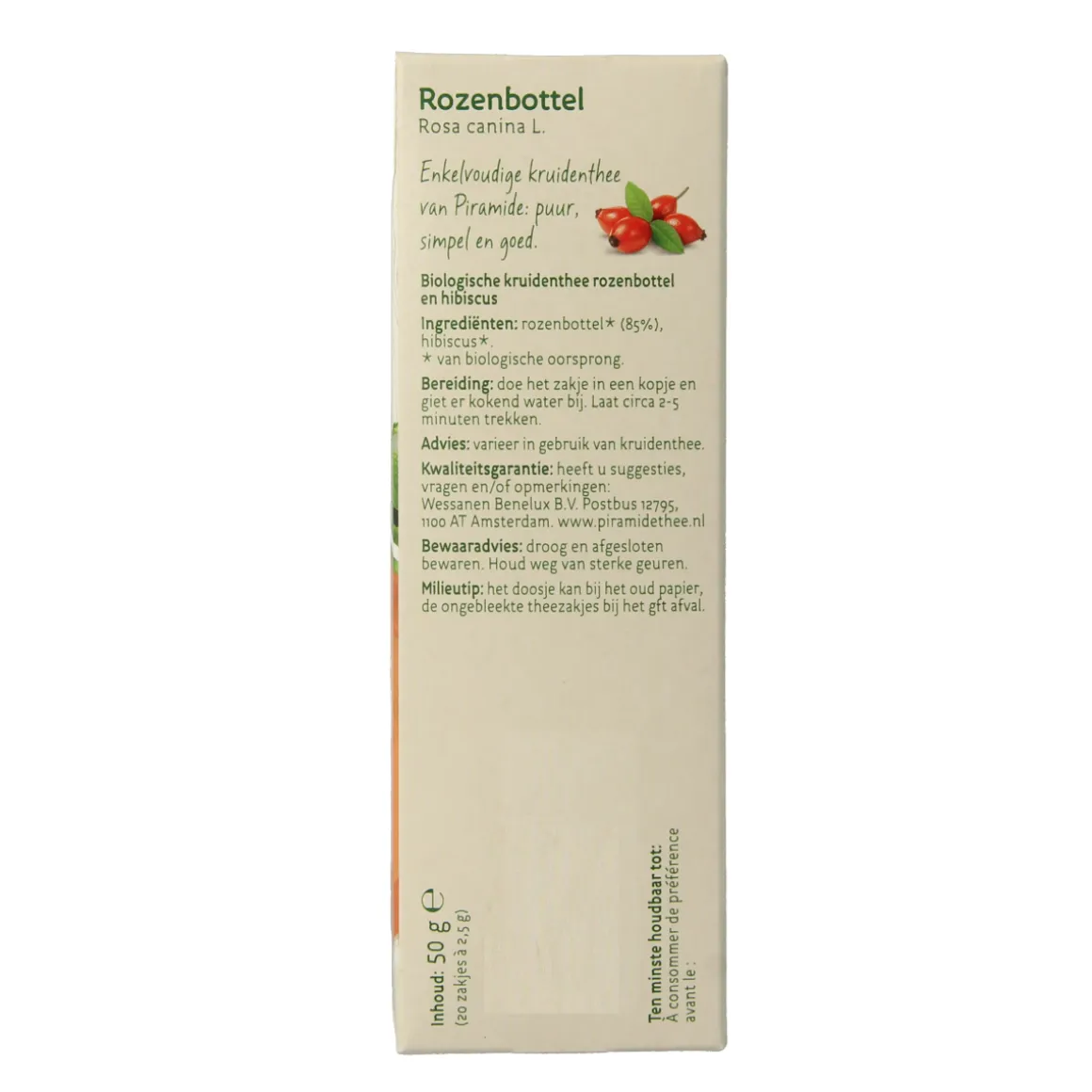 Piramide Rozenbottel thee eko bio