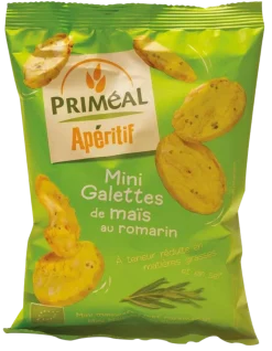 Primeal Aperitive mini maiscrackers olijf rozemarijn bio