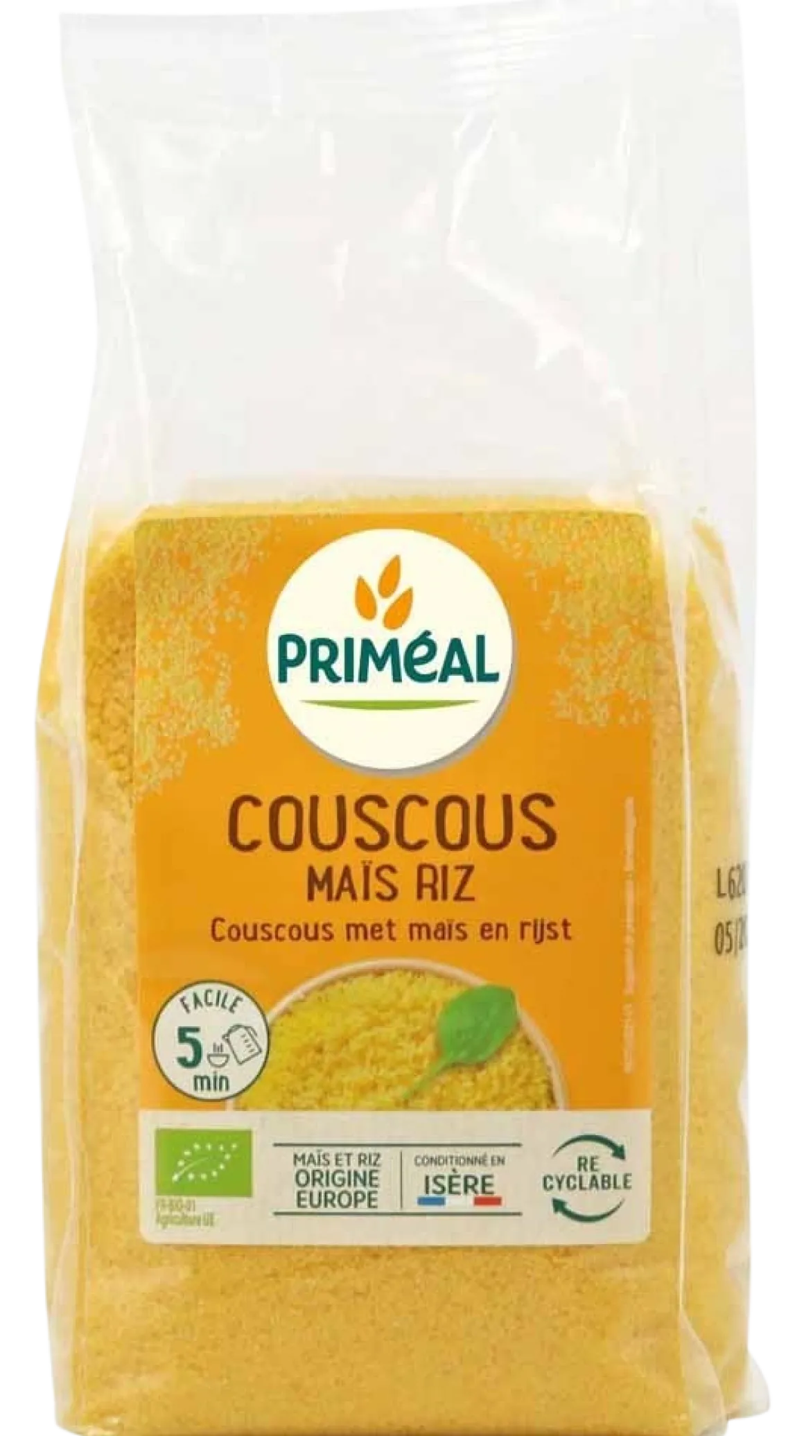 Primeal Couscous mais rijst bio