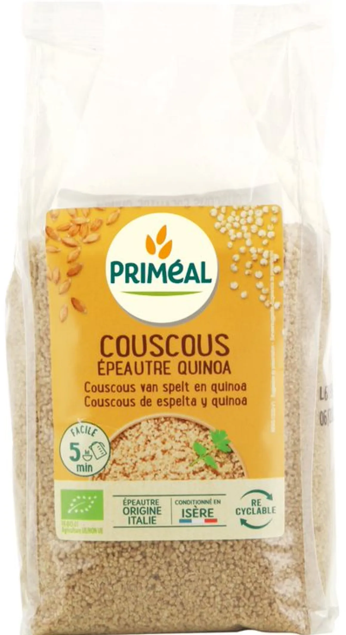 Primeal Couscous quinoa spelt bio