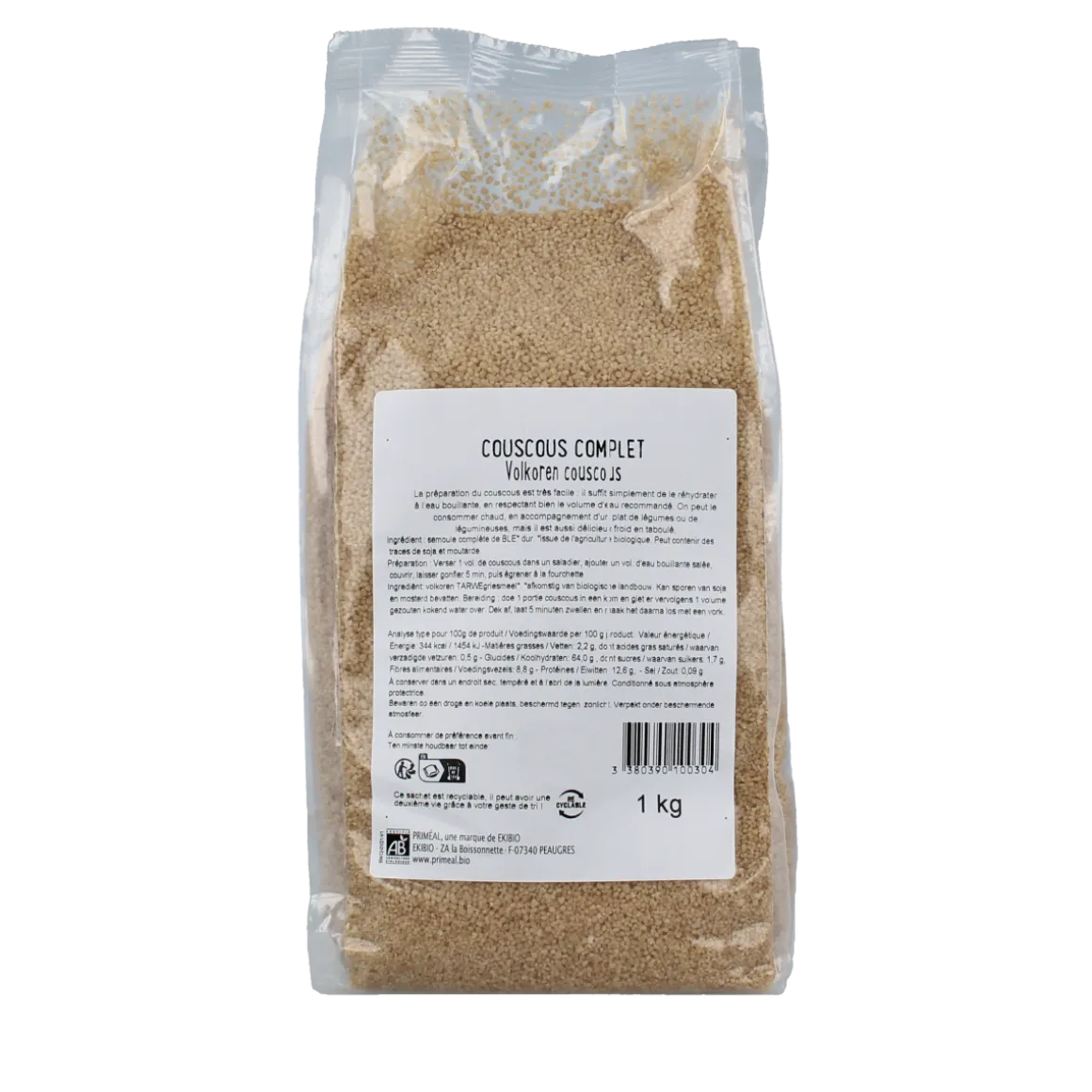 Primeal Couscous volkoren bio