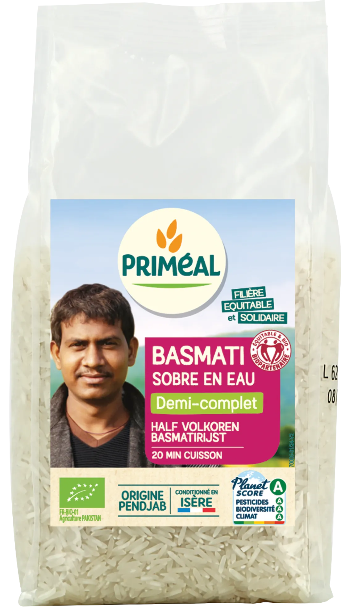 Primeal Halfvolkoren basmati rijst bio