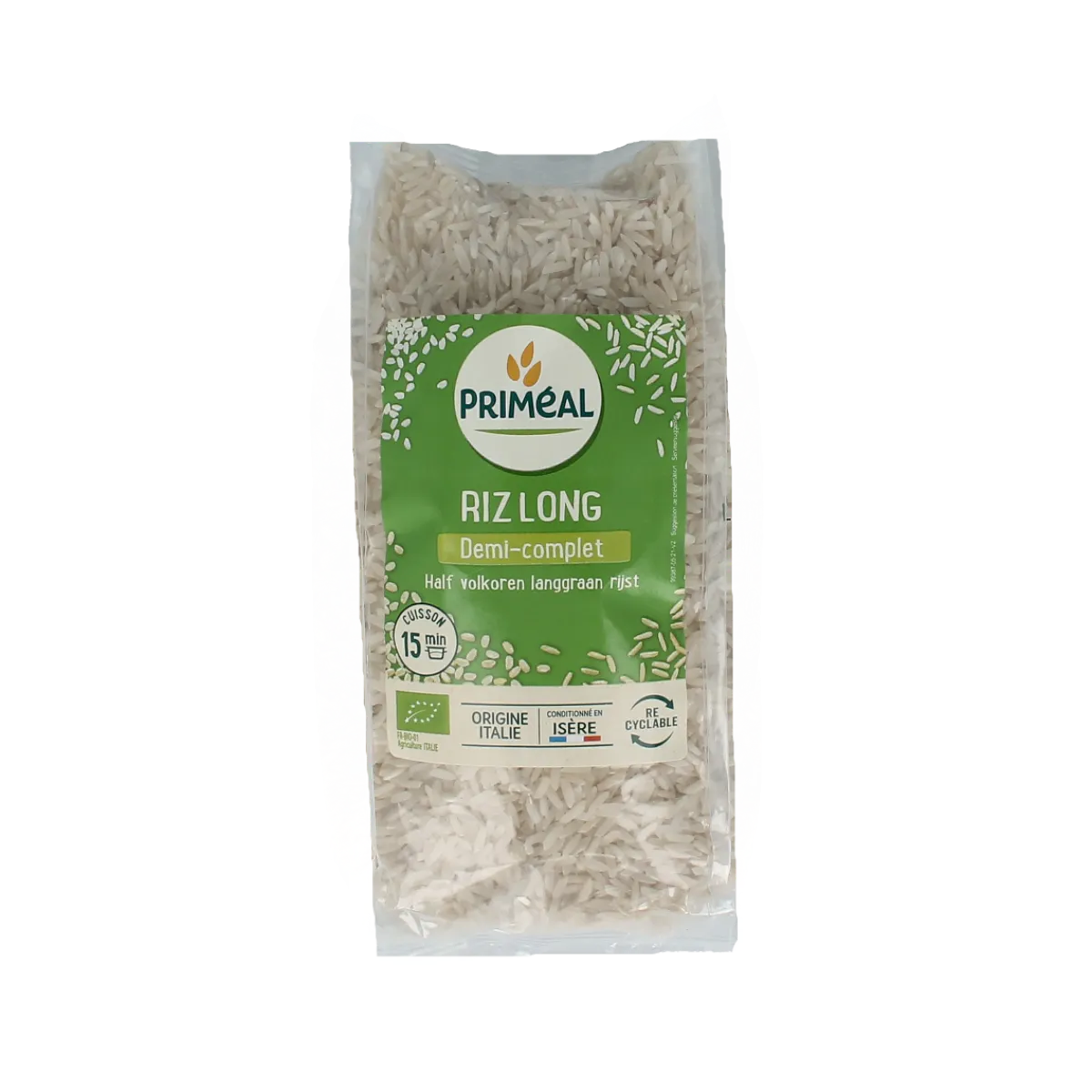 Primeal Halfvolkoren langgraan rijst bio