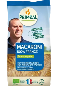 Primeal Halfvolkoren macaroni bio