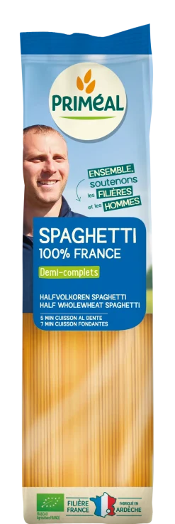 Primeal Halfvolkoren spaghetti bio