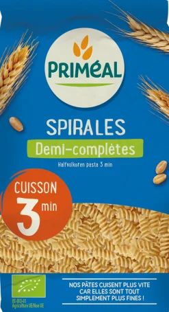 Primeal Halfvolkoren spiralen snelkook 3 minuten bio