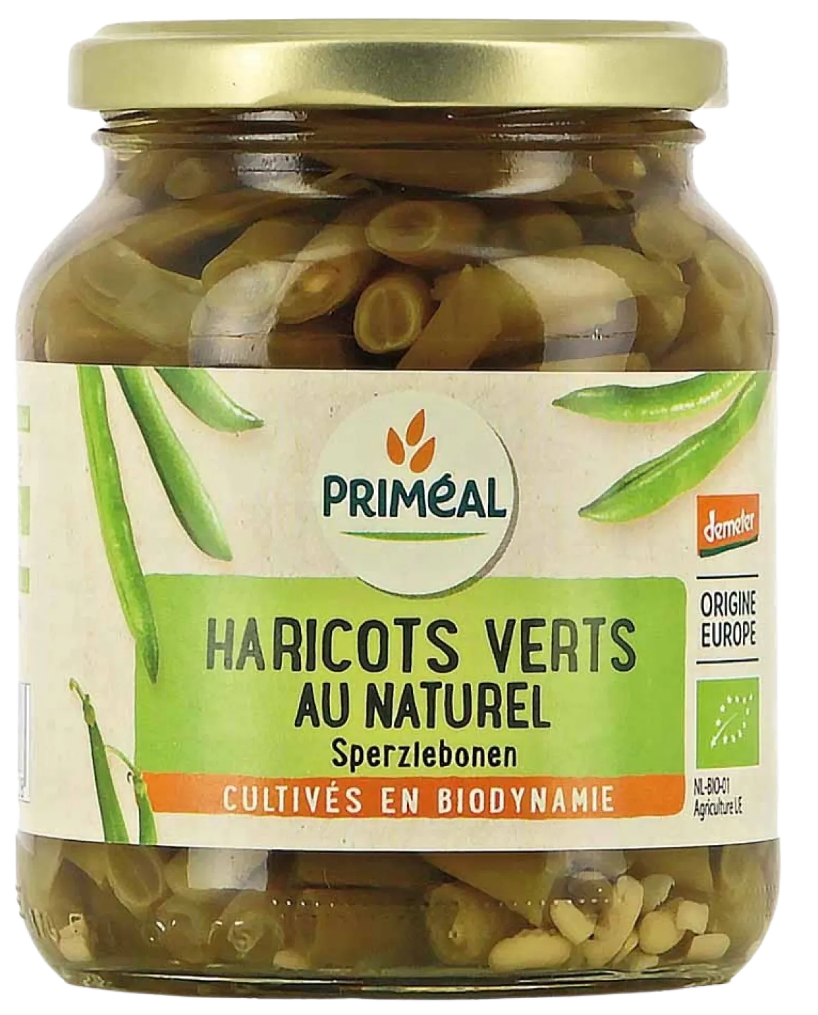 Primeal Haricots verts sperziebonen demeter bio