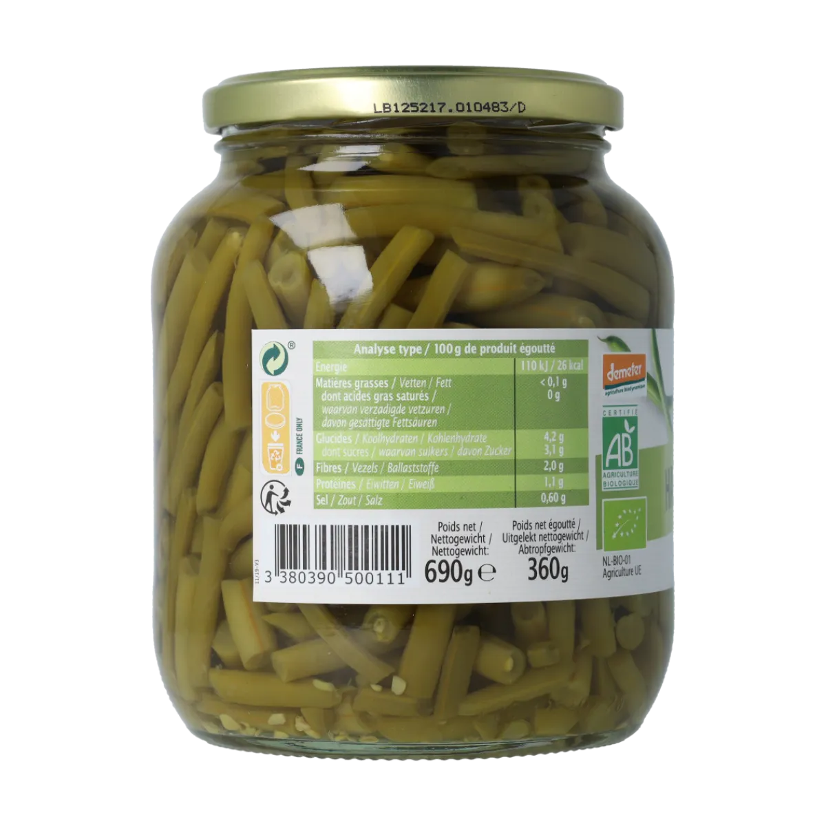 New Primeal Haricots verts sperziebonen demeter bio