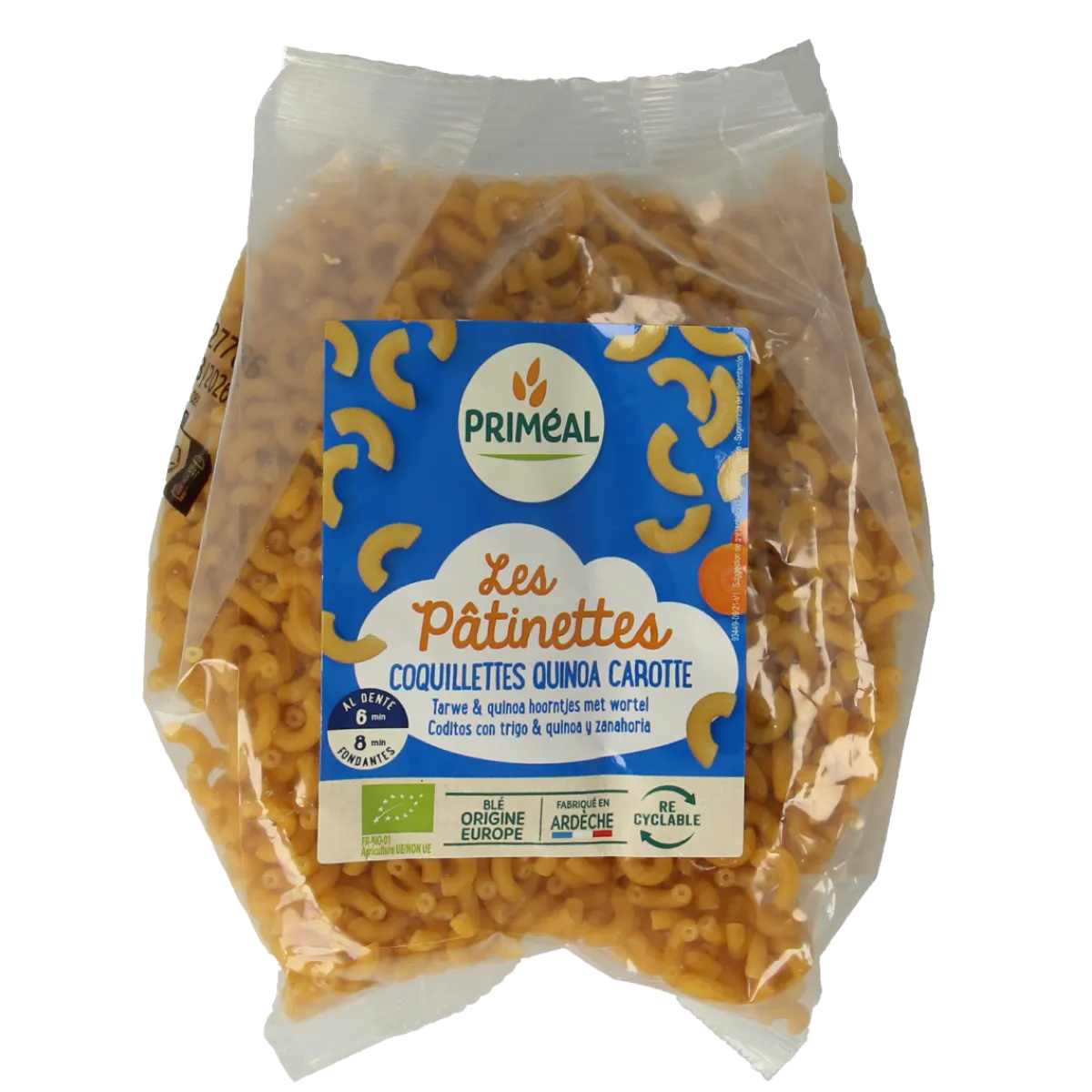 Sale Primeal Hoorntjes tarwe quinoa wortel bio