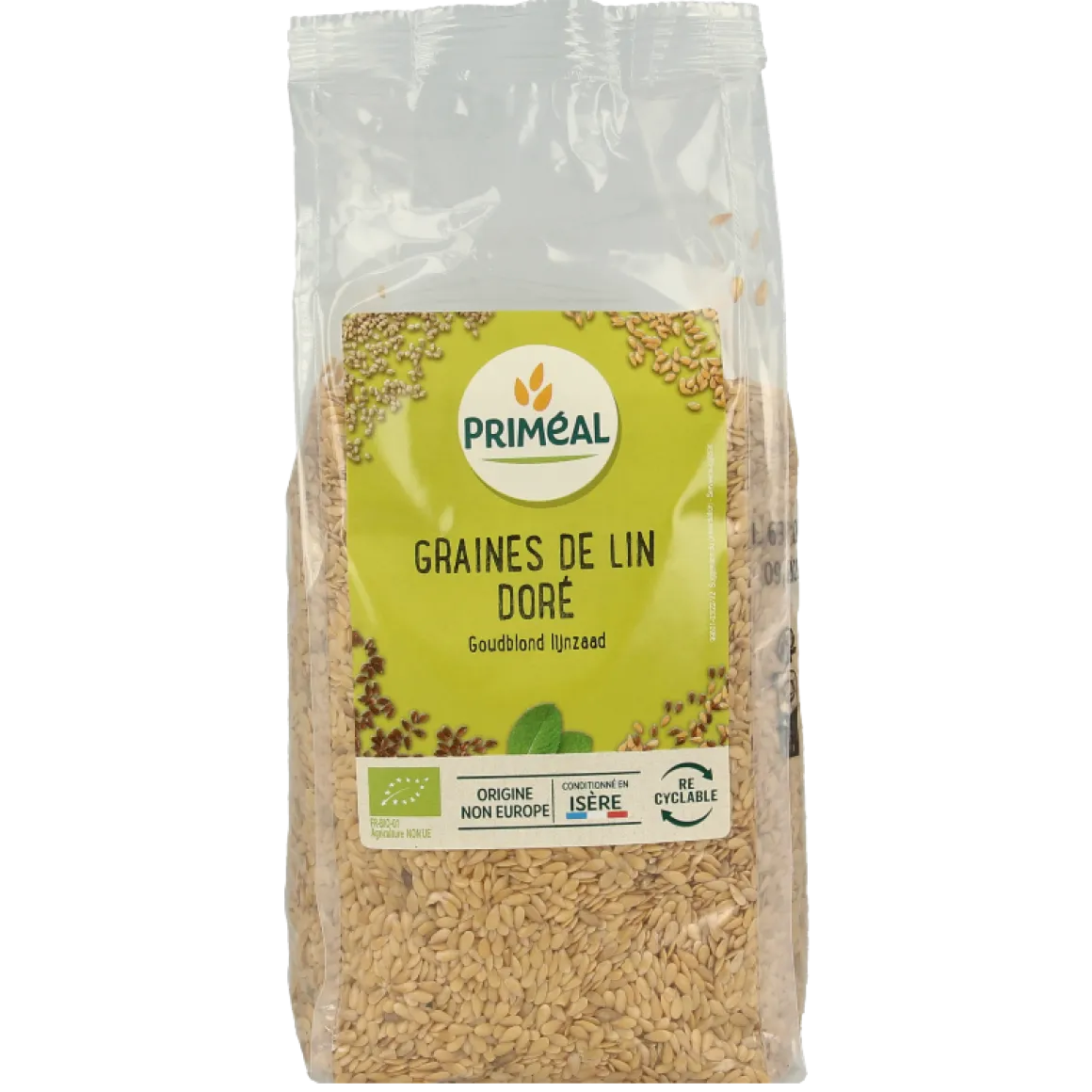 Primeal Lijnzaad goudblond bio