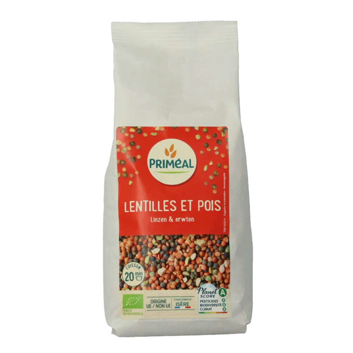 Primeal Linzen- en kikkererwtenmix bio