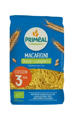 Primeal Macaroni halfvolkoren snelkook 3 minuten bio