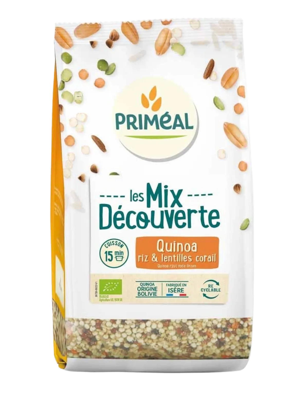 Primeal Mix van quinoa, rijst & rode linzen bio
