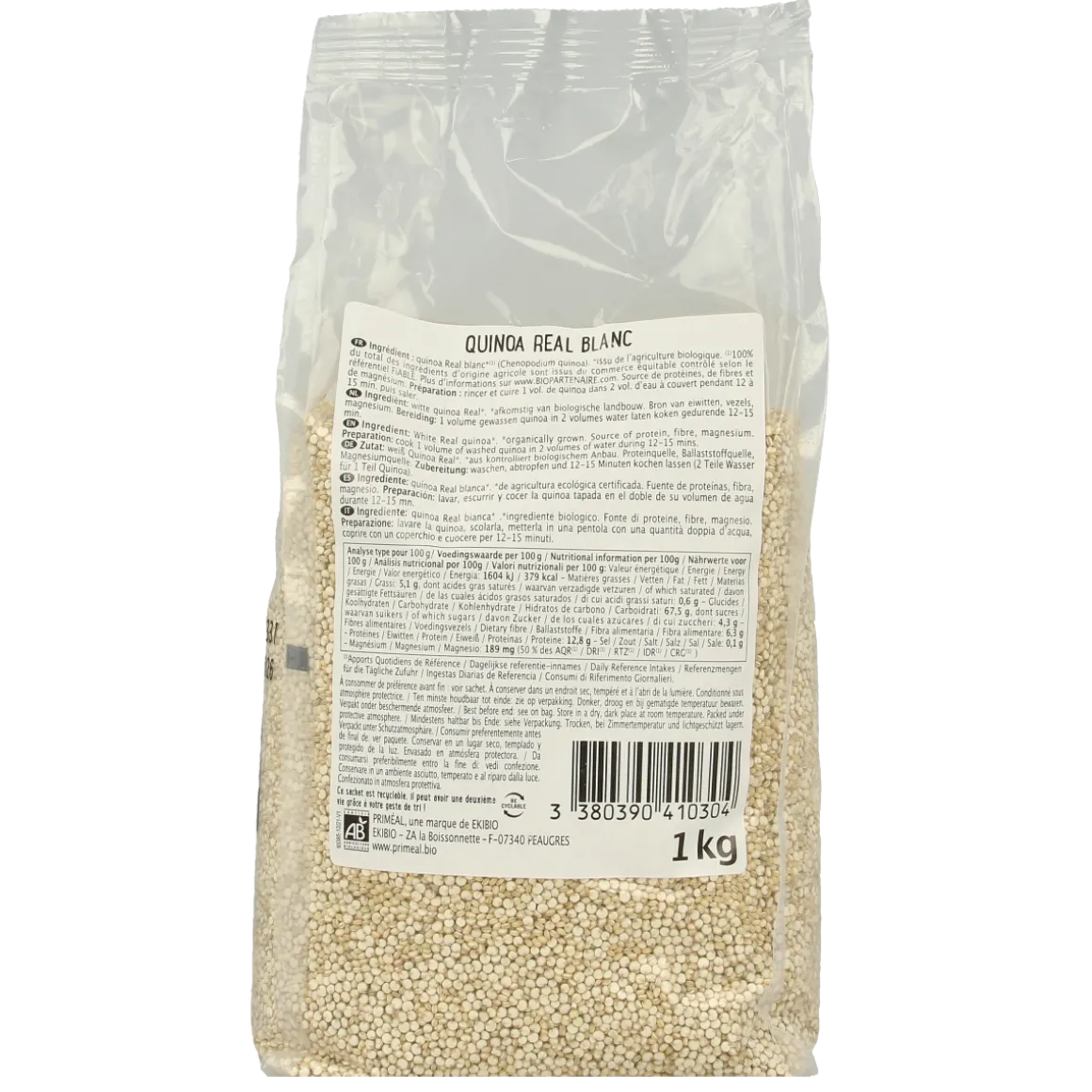 Primeal Quinoa wit real bio
