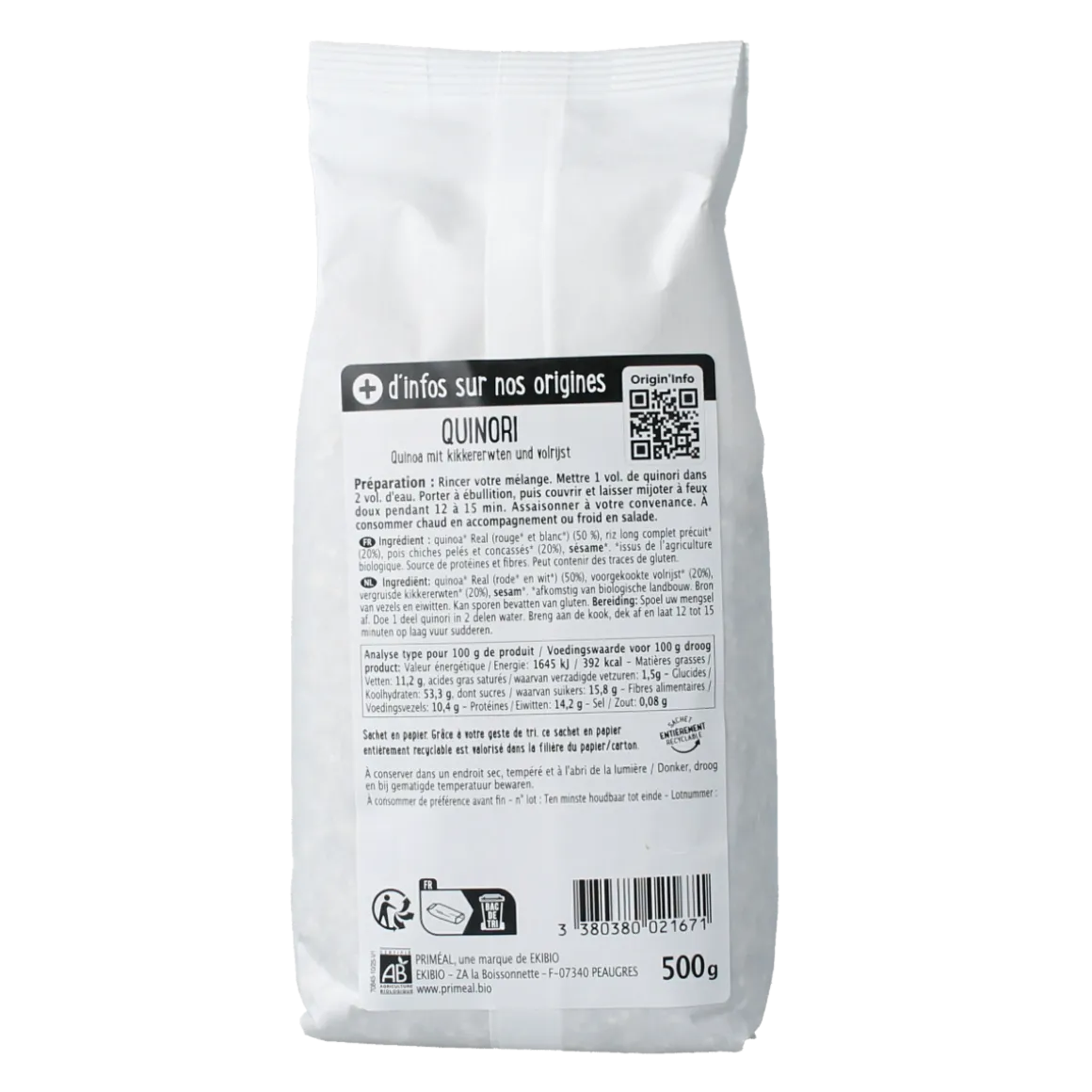 Primeal Quinori bio