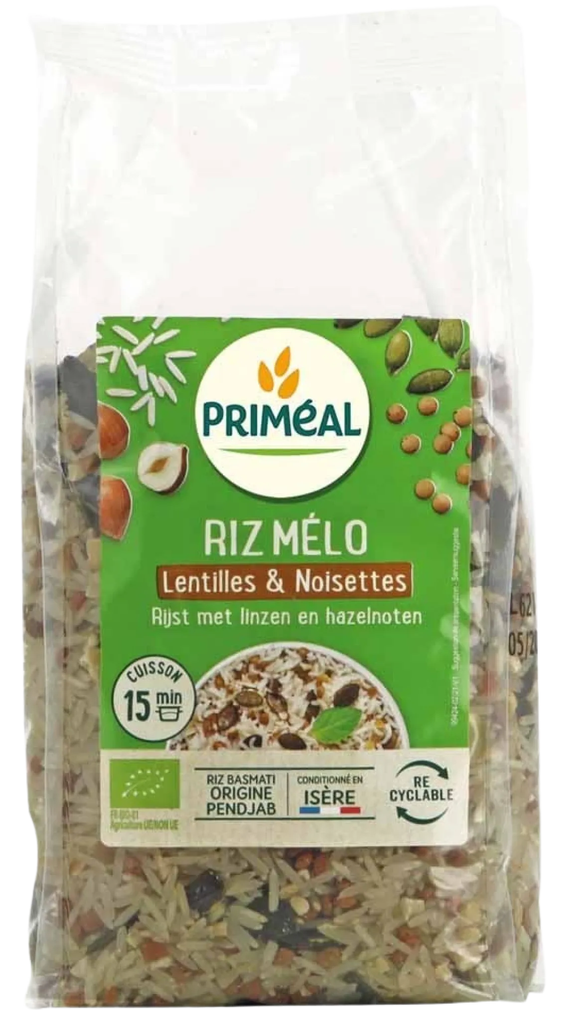 Primeal Rijst linzen en hazelnoten bio