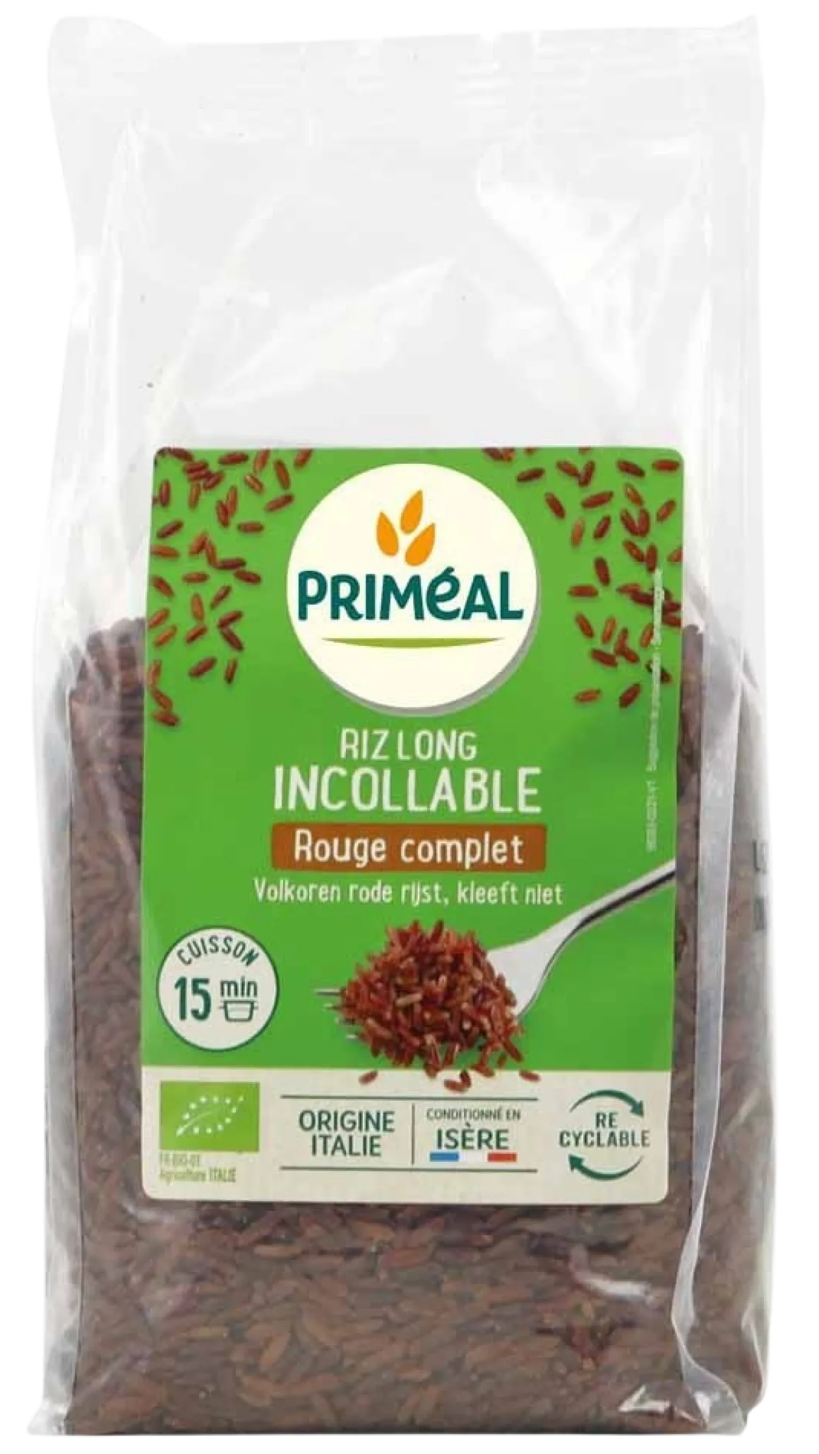 Primeal Rijst rood volkoren niet klevend bio
