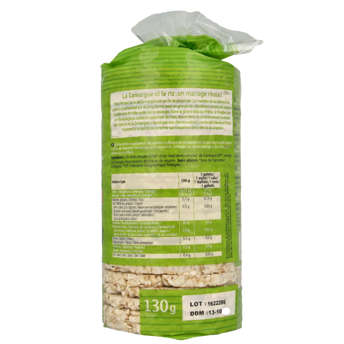 Primeal Rijstwafels extra dun Camargue bio