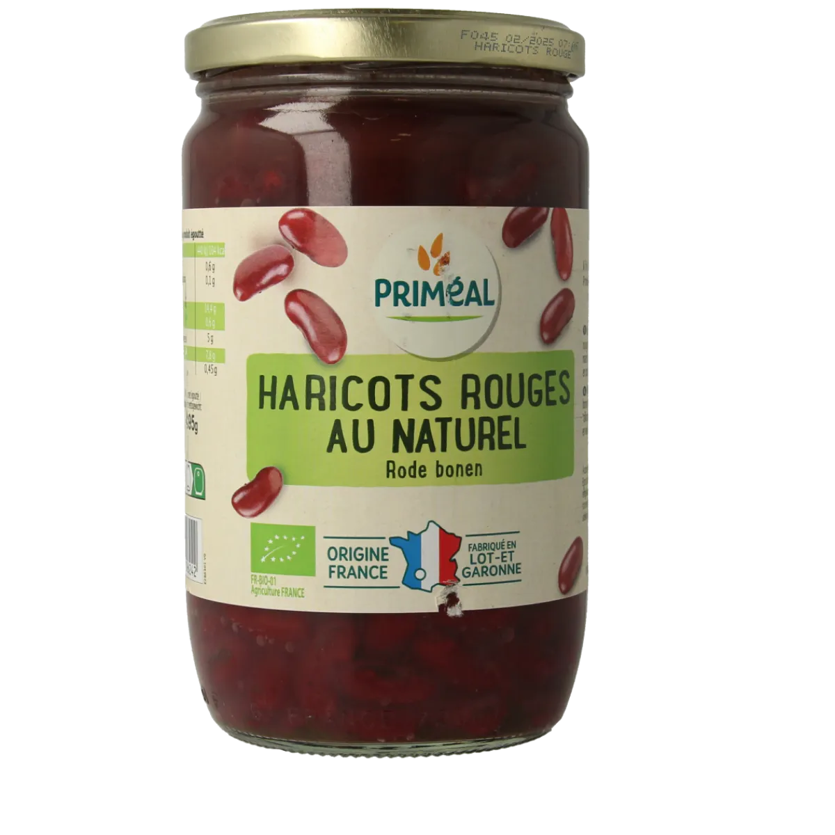 New Primeal Rode bonen uit Frankrijk bio