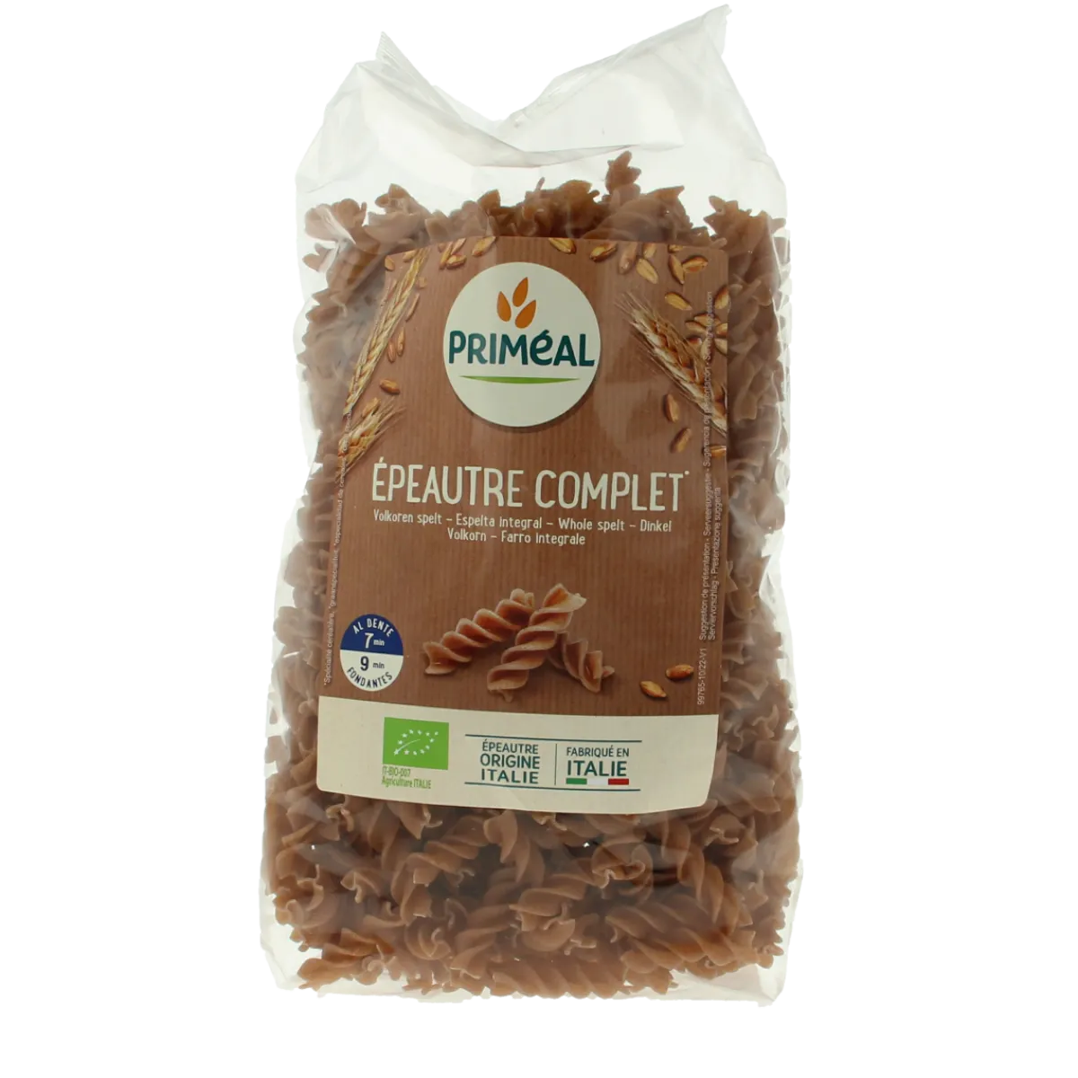 Sale Primeal Spelt fusilli spiralen volkoren bio