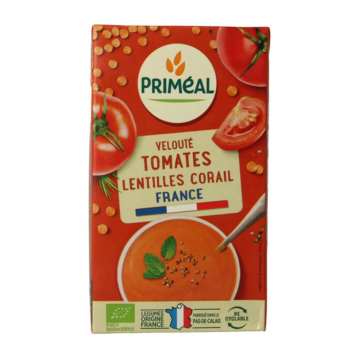 Online Primeal Veloute gebonden soep tomaat linzen bio