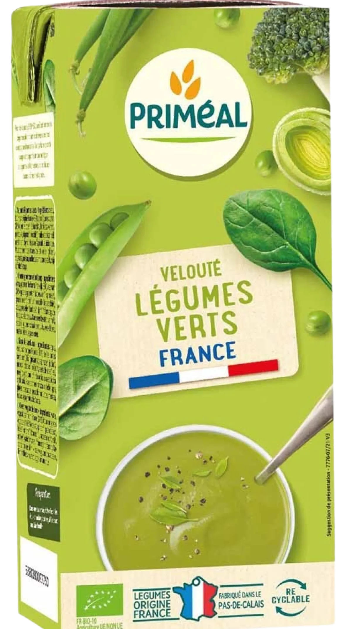 Primeal Veloute gebonden soep groene groenten bio