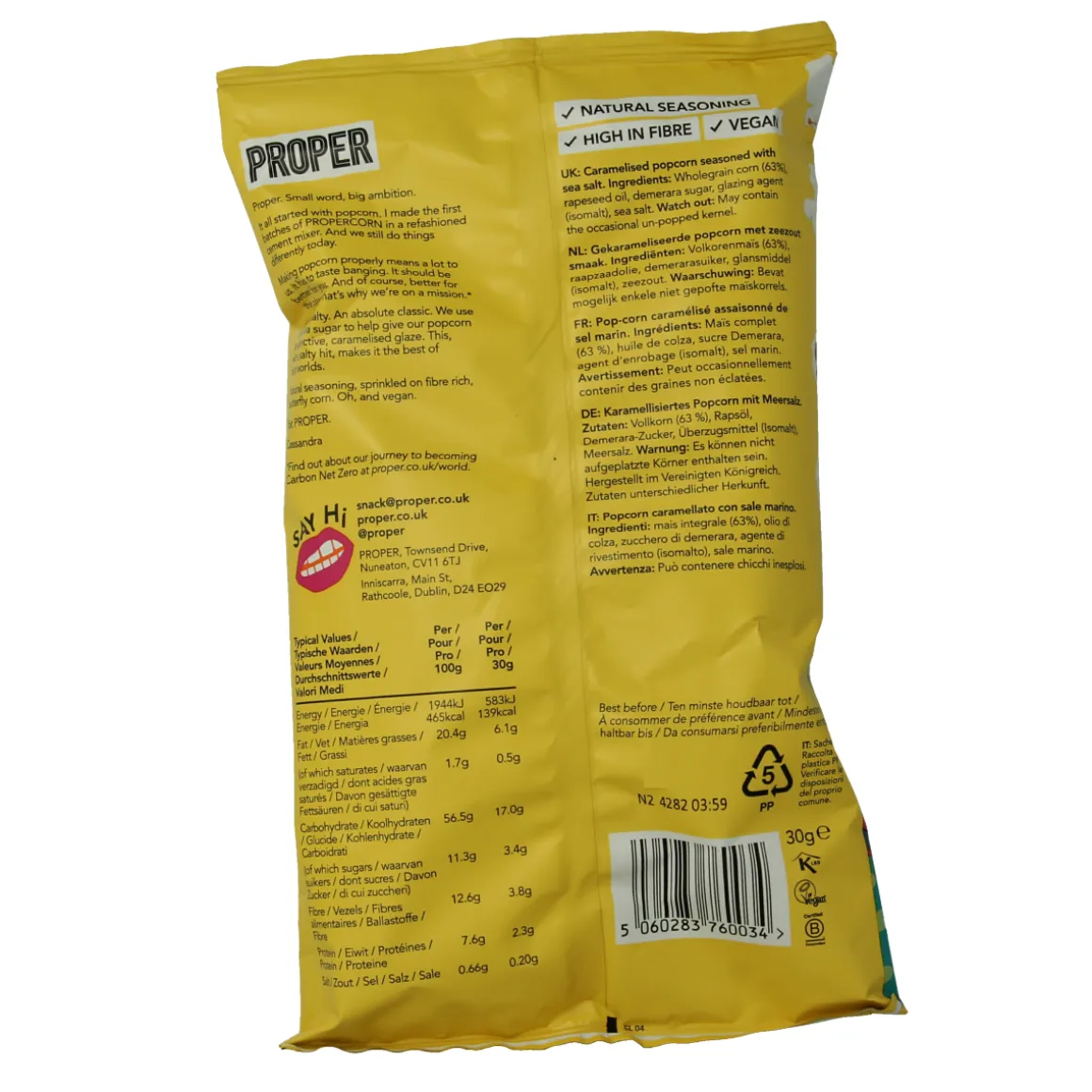 Proper Corn Popcorn sweet & salty