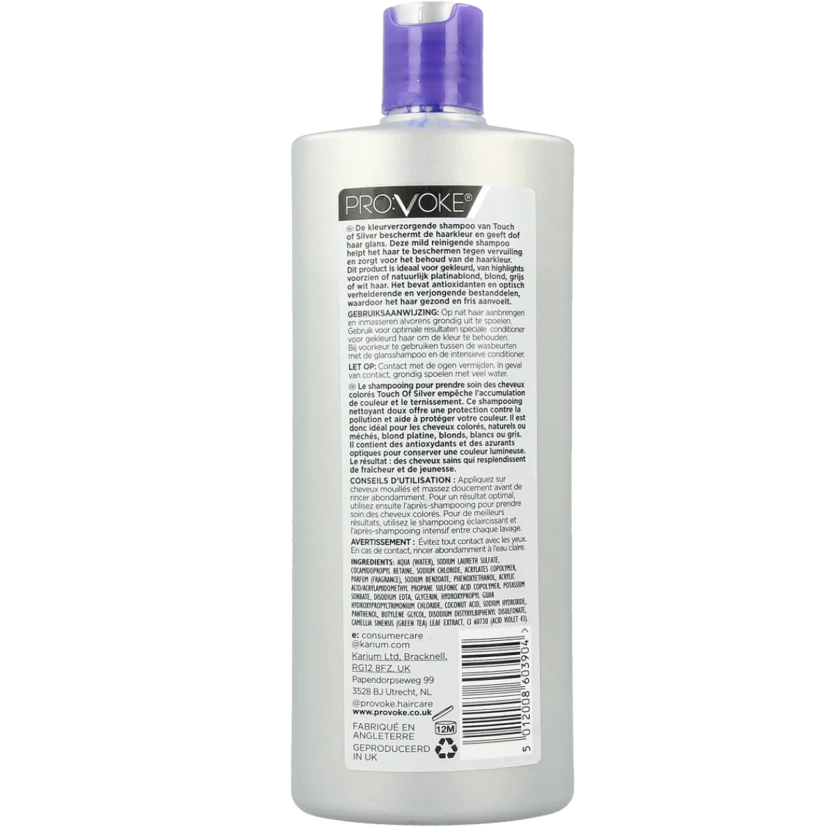 Online Provoke Shampoo touch of silver color care