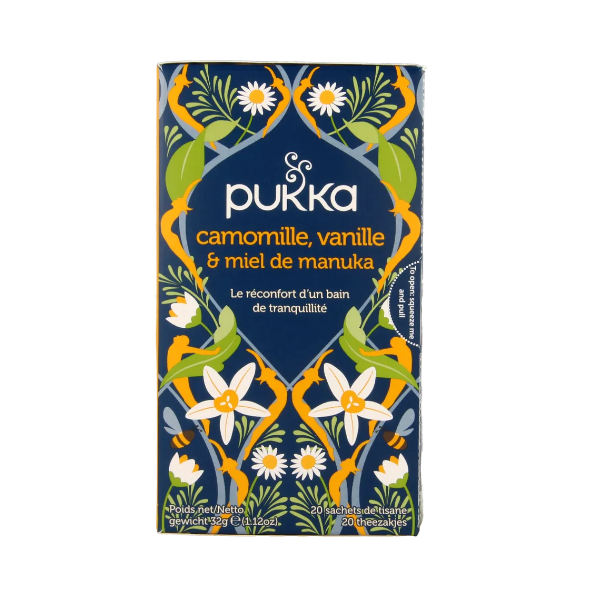 Pukka Chamomile vanille/manuka honing bio