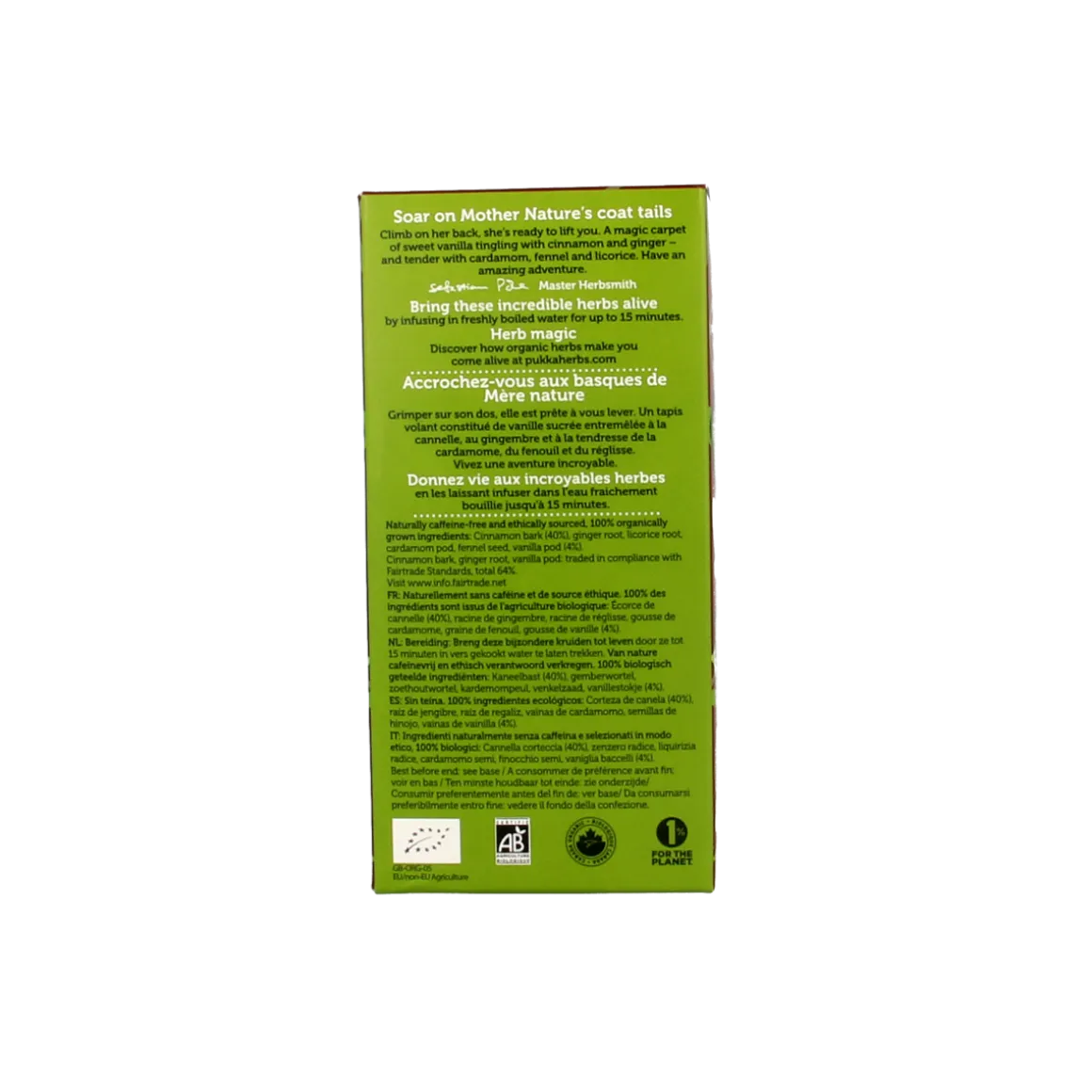 Pukka Vanille chai tea bio