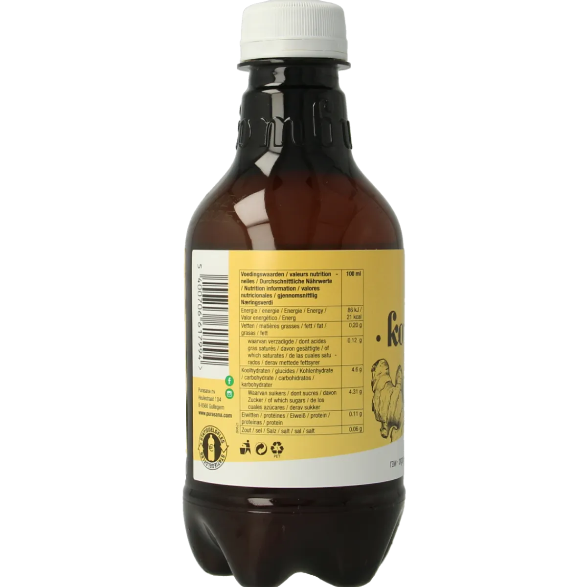 Clearance Purasana Kombucha gember vegan bio