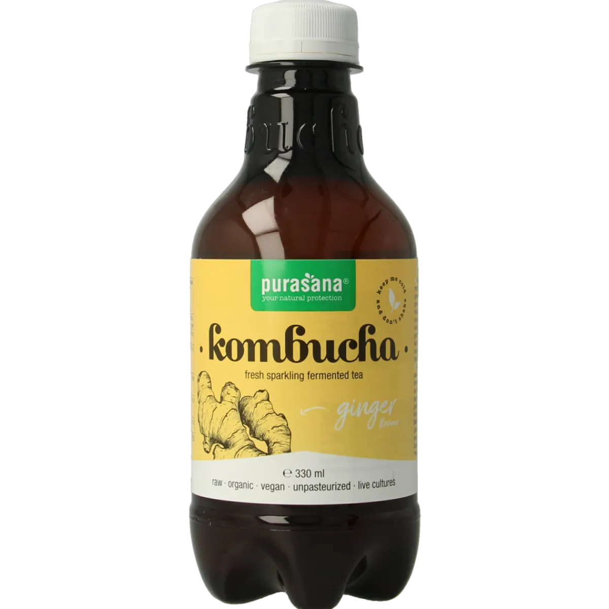 Clearance Purasana Kombucha gember vegan bio