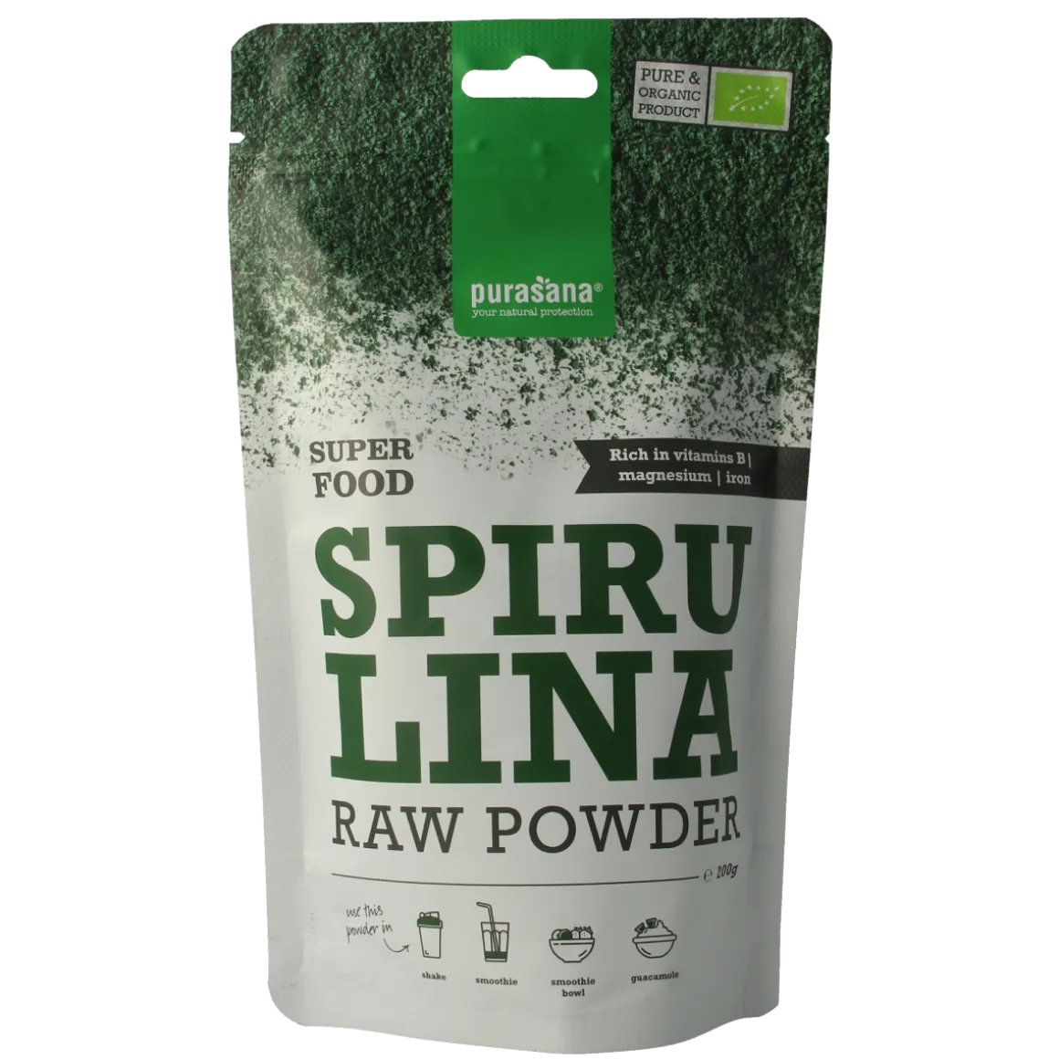 Purasana Spirulina poeder vegan bio