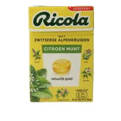 Best Ricola Citroen munt suikervrij doosje