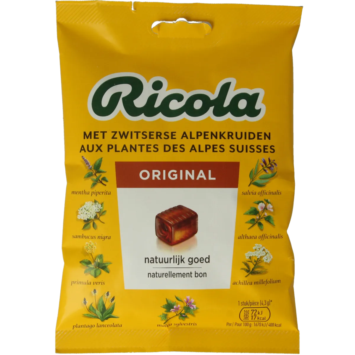 Hot Ricola Original zakje