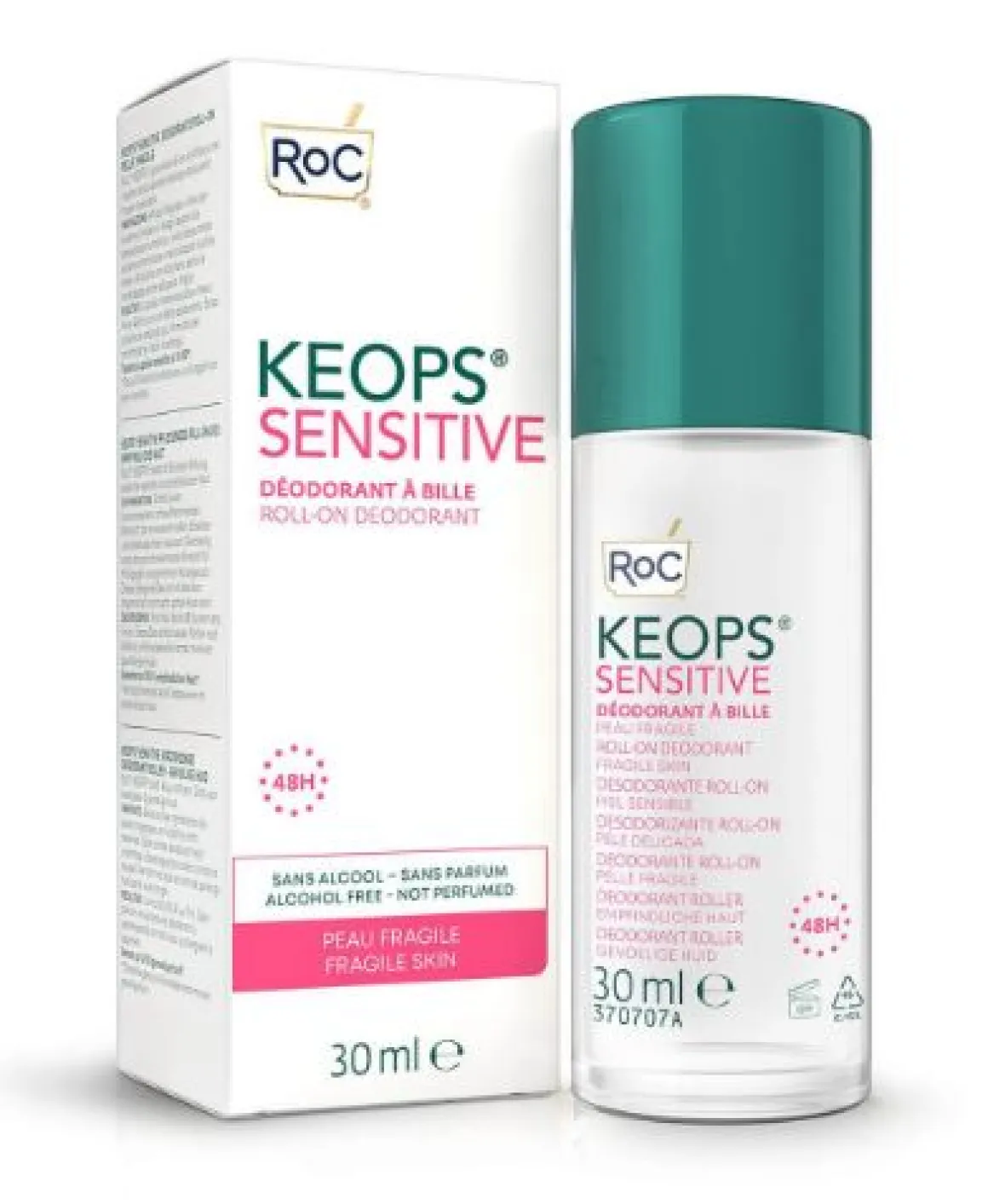 ROC Keops deodorant roll on sensitive skin