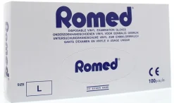 Romed Vinyl handschoen niet steriel gepoederd L