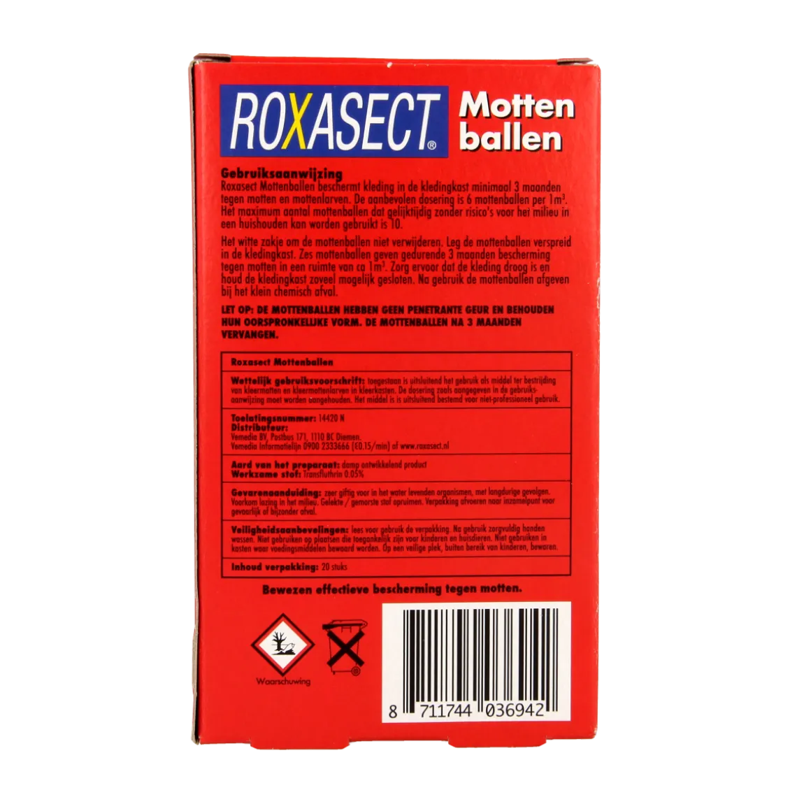 Roxasect Mottenballen