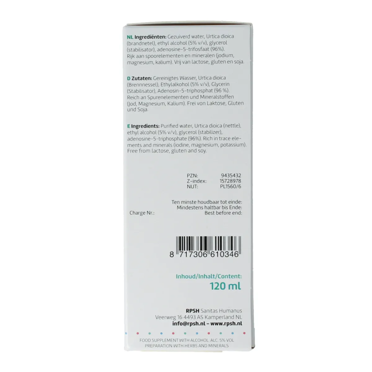 Online RPSH Oligo Urtica dioica - Brandnetel