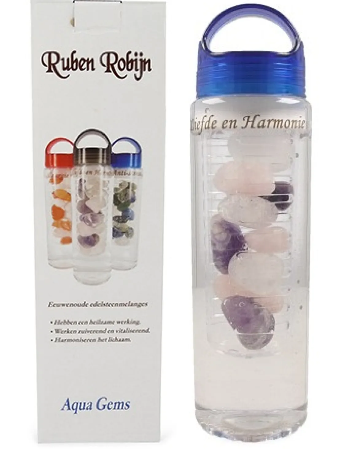 Ruben Robijn Aqua gems drinkfles liefde & harmonie