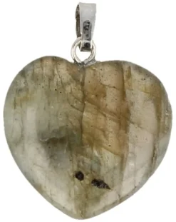 Ruben Robijn Edelsteen harthanger 20mm labradoriet
