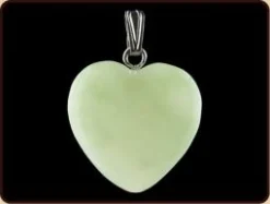 Ruben Robijn Hanger hart 20mm jade
