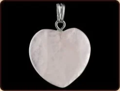 Ruben Robijn Hanger hart 20mm roze kwarts