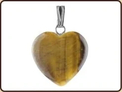 Discount Ruben Robijn Hanger hart 20mm tijgeroog